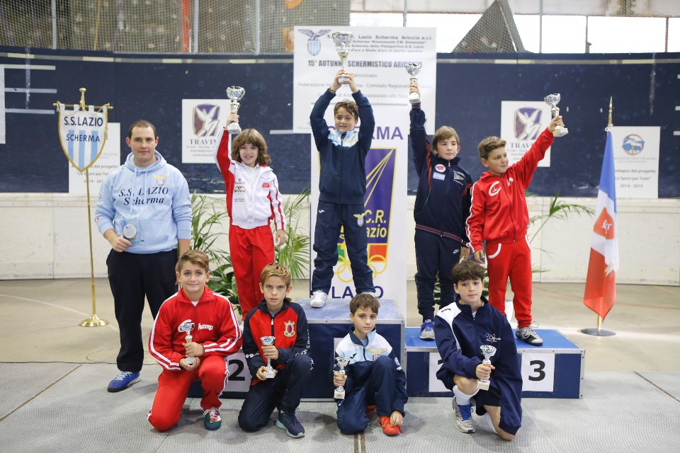 25.10.2015 Angelo Formiconi vince 1^prova interregionale Ariccia - categoria Maschietti sciabola  
